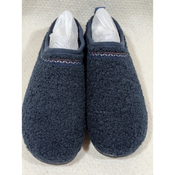 Bombas Shoes - Bombas Slipper Tech Womens 11 Navy Sherpa Memory Foam House Shoes Cozy